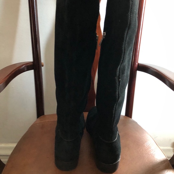 New UGG black suede riding boots sz 8 - Picture 5 of 12